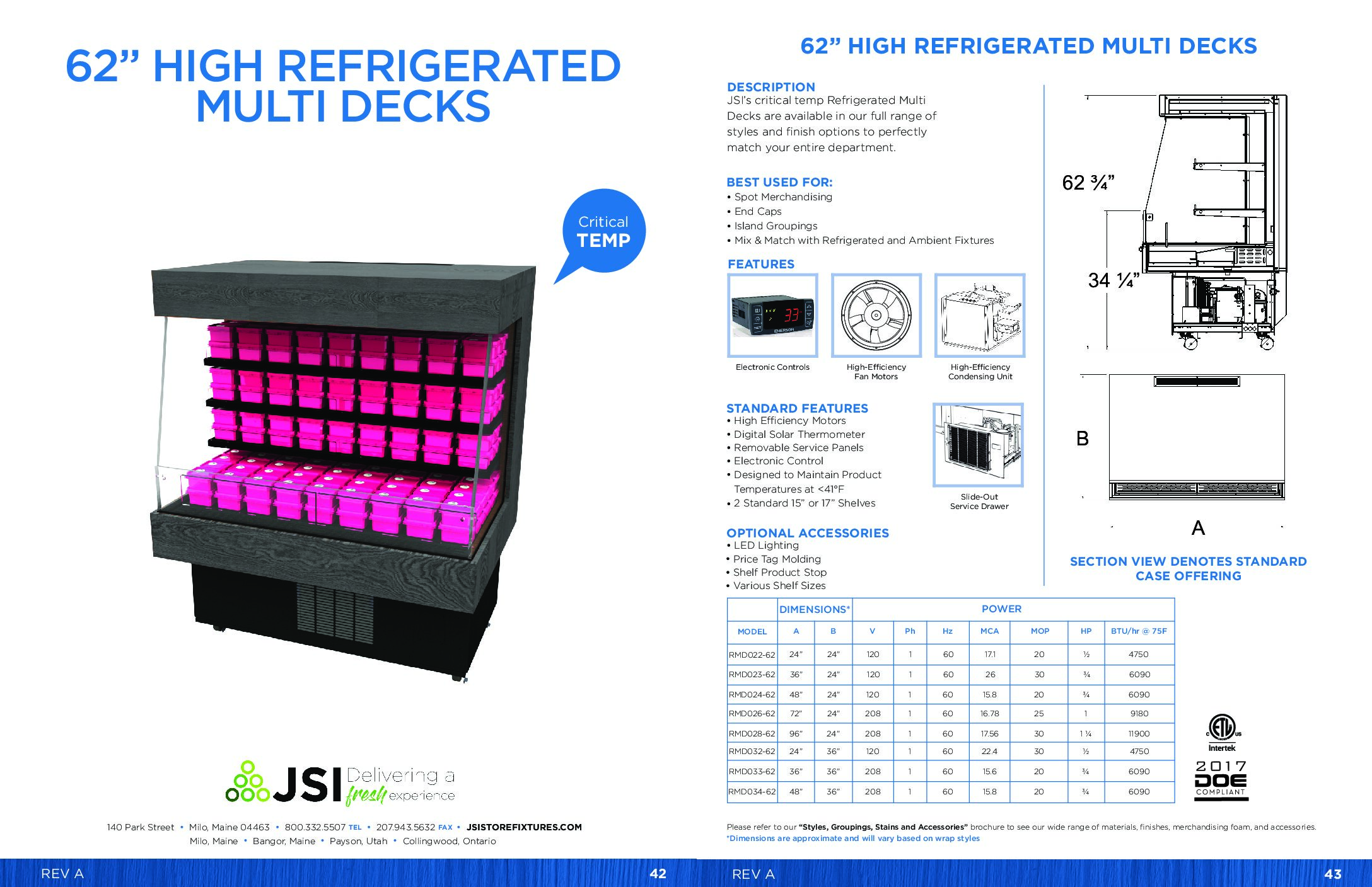 62in High Refrigerated Multi Decks (PDF)