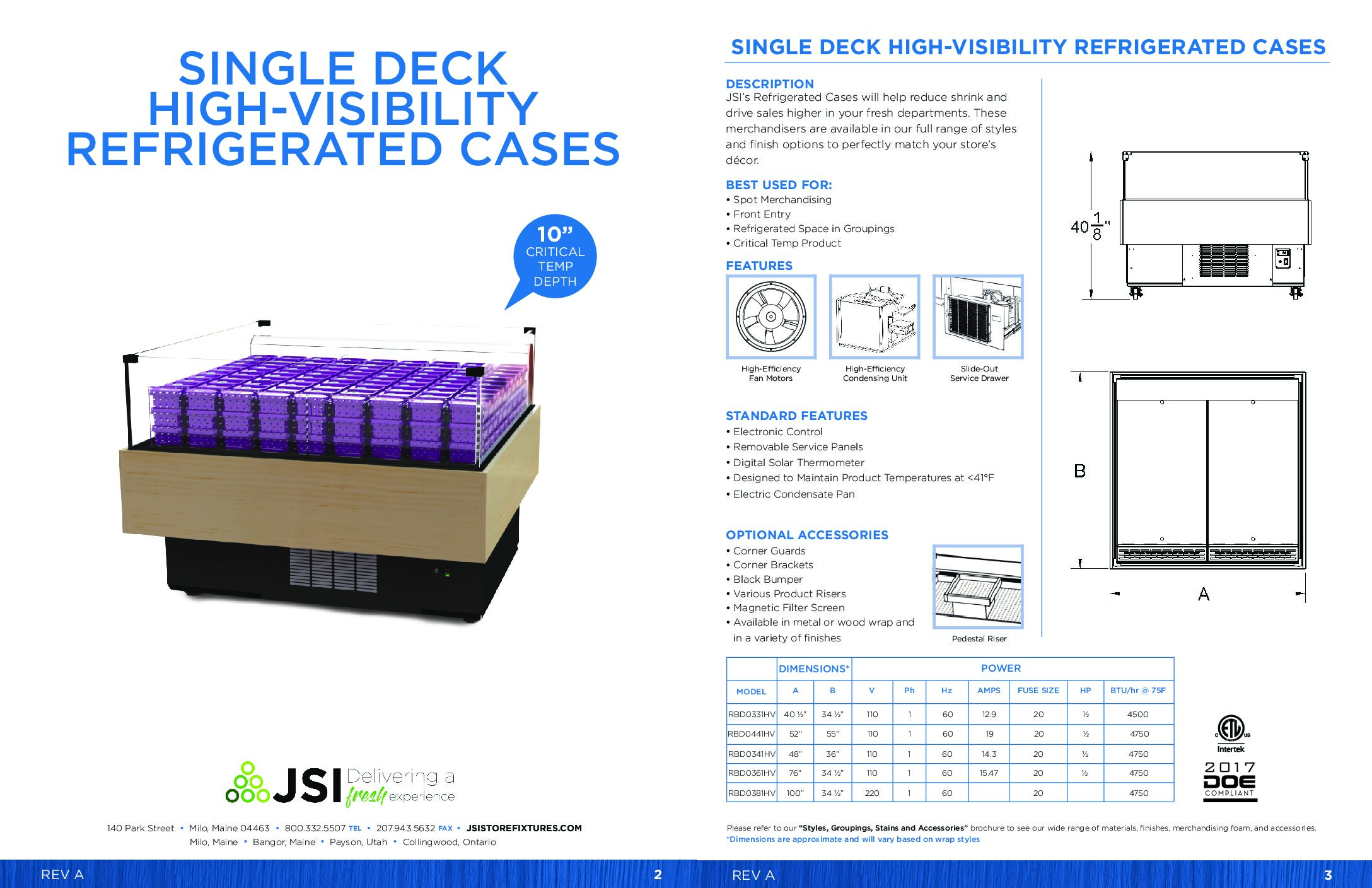 Single Deck High-Visibility Refrigerated Cases PDF