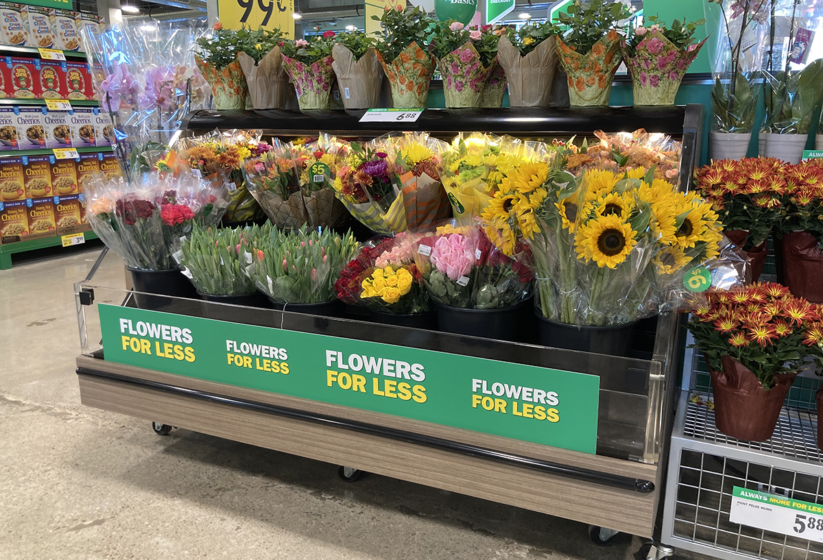 refrigerated floral case